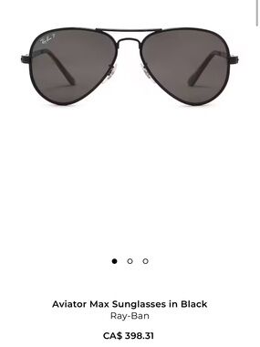 Ray-Ban Gold Frame Sunglasses with Brown Lenses and Black Case